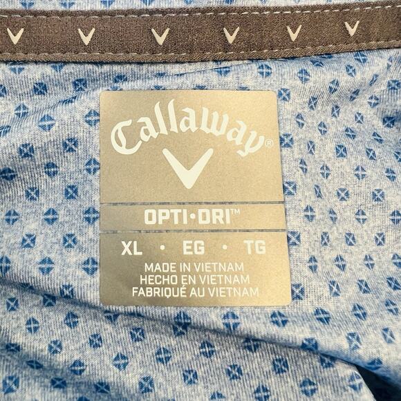 Callaway Men’s Golf Shirt Polo Blue Size XL Opti Dri NWT (A0130) - Picture 4 of 5